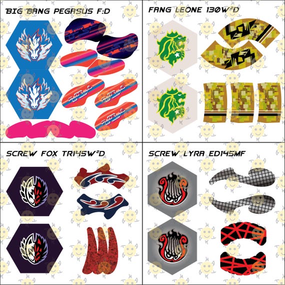 Metal Fury - Metal Fight Beyblade Stickers - Etsy