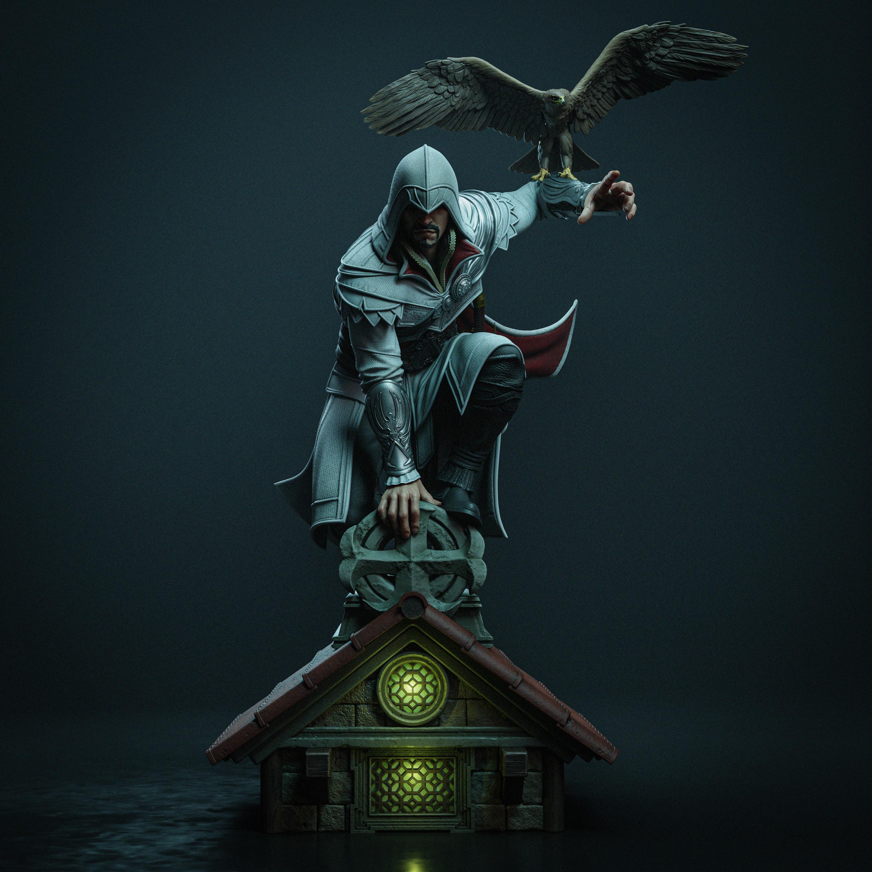 Assassins Creed – Ezio Auditore – Hand Painted Collectible Figure