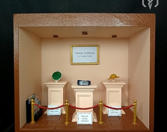 Anime Museum Diorama – Handmade Miniature Display – Personalized Art Decor