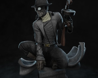 Spider-Noir– Hand Painted Collectible Figure - Resin-Statue