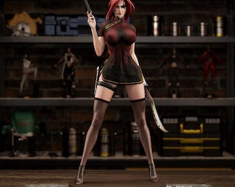 League of Legends – Katarina – Hand Painted Collectible Figure - Resin-Statue