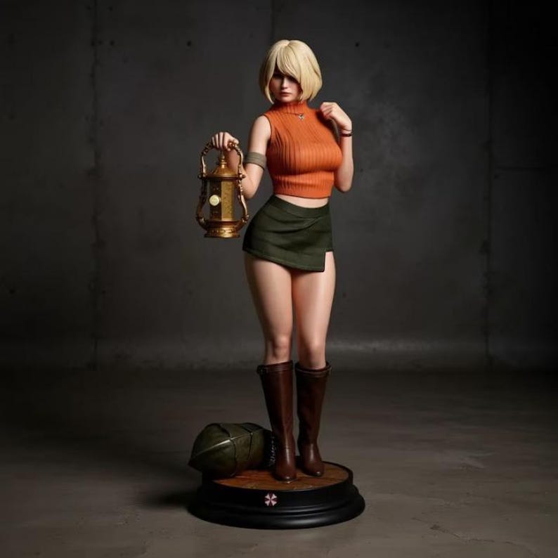 Resident Evil – Ashley Graham – Hand Painted Collectible Figure - Resin-Statue image 3