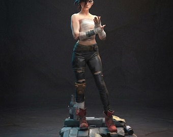 League of Legends – Arcane Vi – Hand Painted Collectible Figure - Resin-Statue