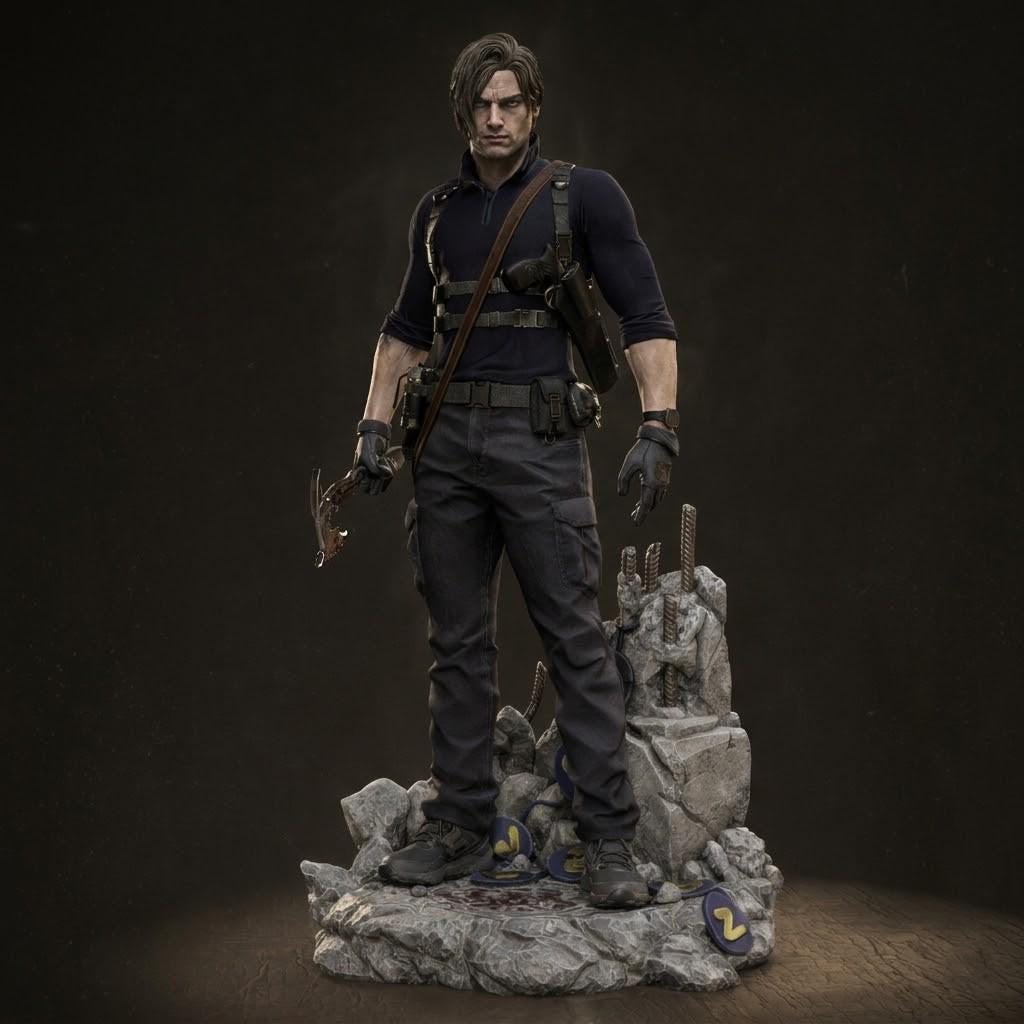 leon kennedy sex doll 20cm Game Resident Evil Leon Scott Kennedy Cosplay Plush Doll With skeleton  Body Dress Up Clothes Outfit Stuffed Toys Cute Gift main image 0