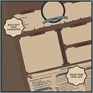 Dark Academia Daggerheart Character Sheet | Printable & Fillable PDF (A4 + Letter) image 6