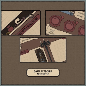 Dark Academia Daggerheart Character Sheet | Printable & Fillable PDF (A4 + Letter) image 8