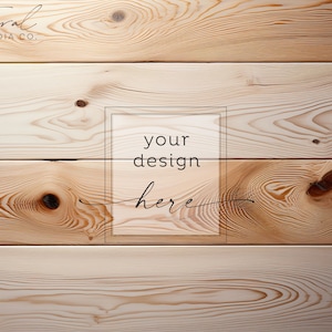 Pale Brown Wood Background Product Mockup, Wood Surface Mockup Styled Stock Photography, JPG Instant Digital Download
