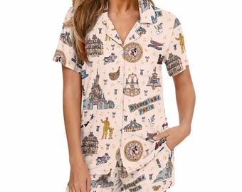 Exklusives DLP Damen-Kurzpyjama-Set