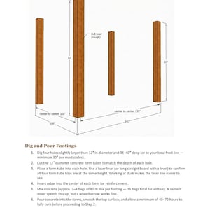12x14 DIY Pergola Plans with Arched Beam Pattern, DIY Woodworking Build Guide | Cut List, Materials, Step-by-Step PDF Download image 7