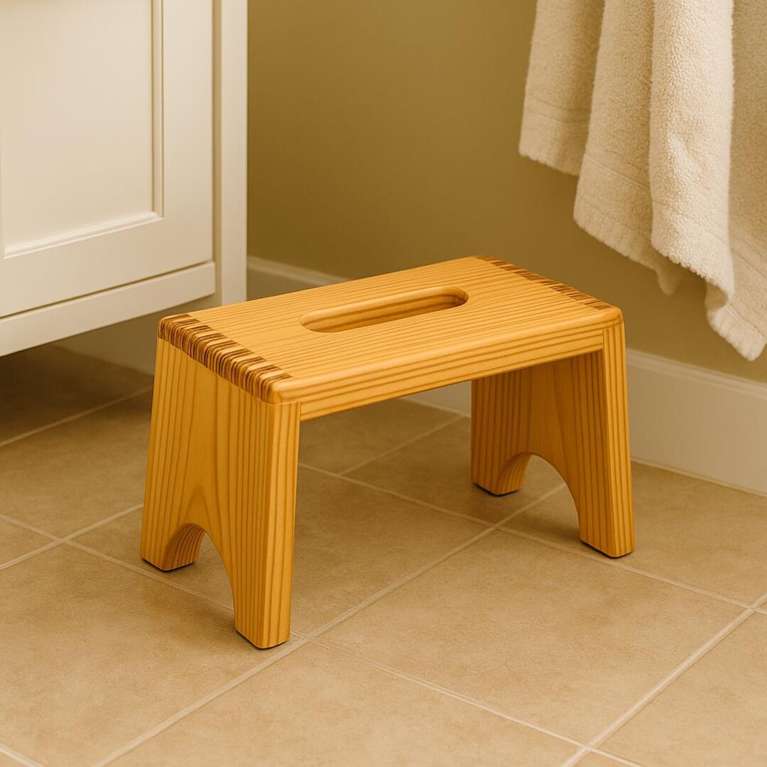DIY Finger Joint Step Stool Plans | Woodworking PDF - Etsy Canada