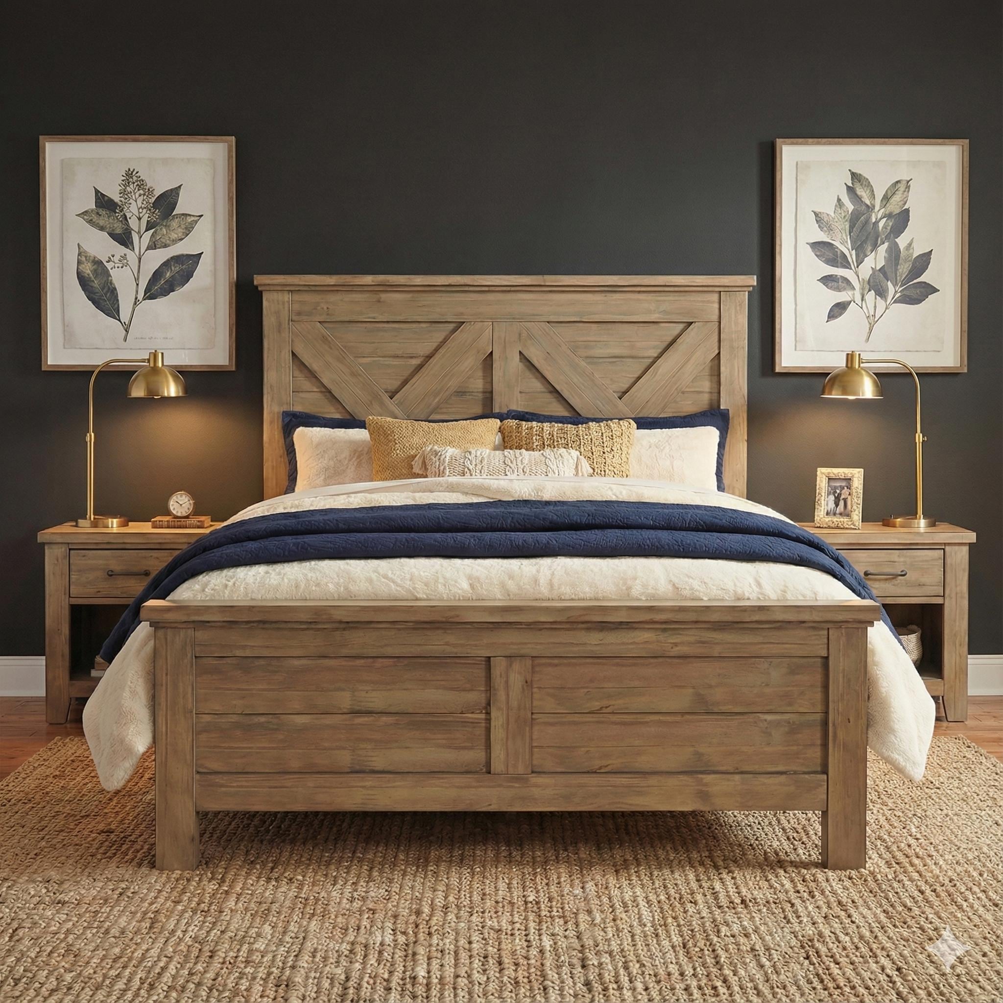 Farmhouse bed - Etsy México, image size:2048x2048