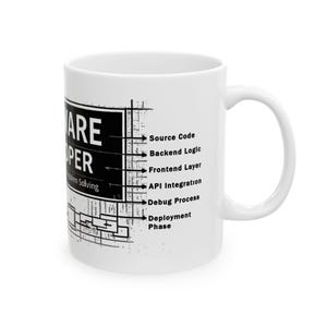 Software Developer Mug – Programmer Gift – Coding Blueprint Coffee Cup – Developer Graduation Gift – Tech Nerd Coffee Mug – 11oz 15oz image 7