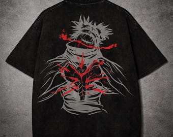 JJK Choso Acid Wash T-Shirt – Oversized Vintage Anime Streetwear Tee