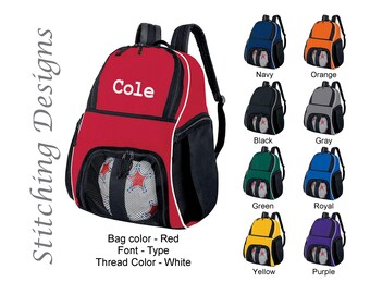 embroidered basketball bags