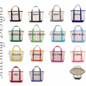 Monogrammed Kids tote bag, Small canvas Kids Tote, Girl tote bag, Flower girl tote, Kids beach bag, Small Tote bag, Classic Tote - 14 Colors