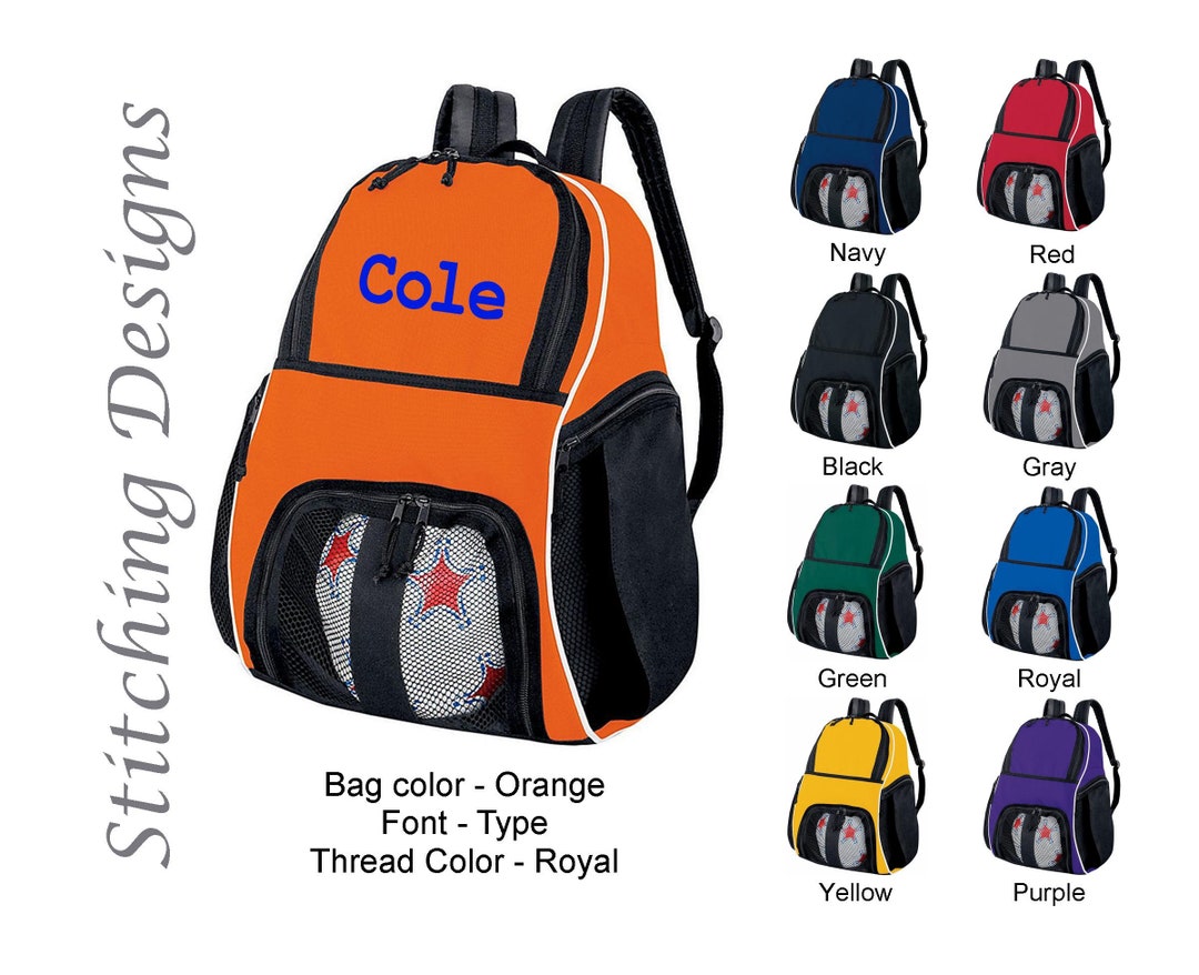 Personalized Soccer Backpack, Equipment Bag, Soccer Ball Bag, Sports ...