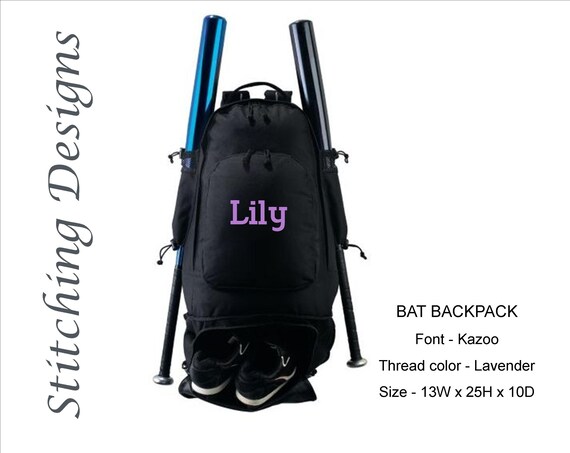 personalized bat bag