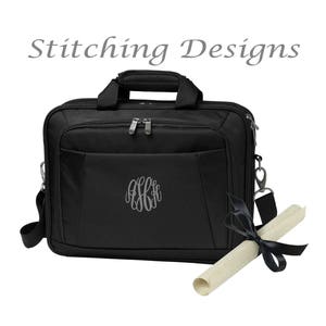 monogrammed briefcase