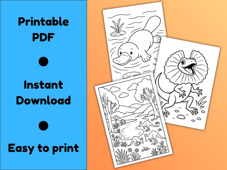 Outback Colouring 20 Australian Outback Colouring Pages | Aussie Animals Colouring | Kids ...
