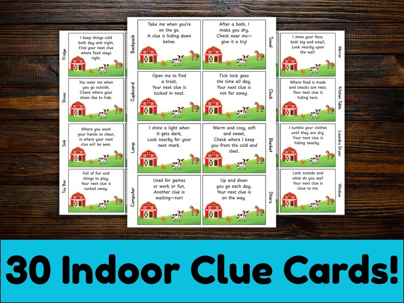 Farm Scavenger Hunt Printable | Kids Birthday Party Game | Farm Animal ...