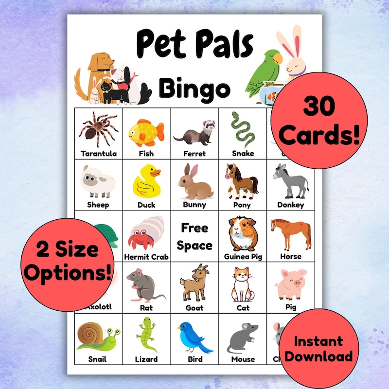 Pals Bingo - Etsy UK