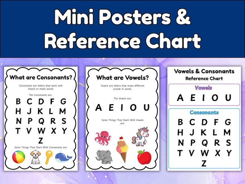 Phonics Worksheets | Vowels and Consonants Activities (digital Download ...