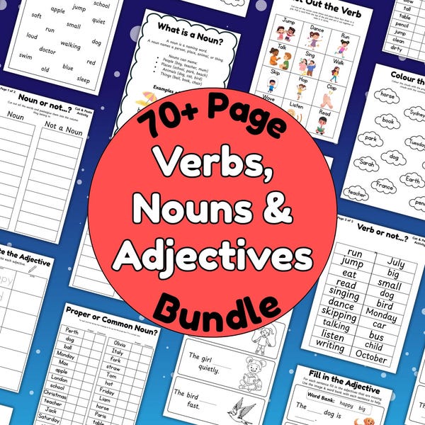 Verb Bundle - Etsy