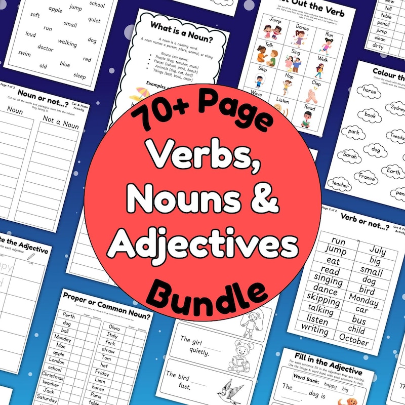 Verb Bundle - Etsy