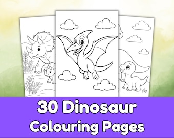 Dinosaur Coloring Pages | 30 Dino Activity Sheets (Printable PDF)
