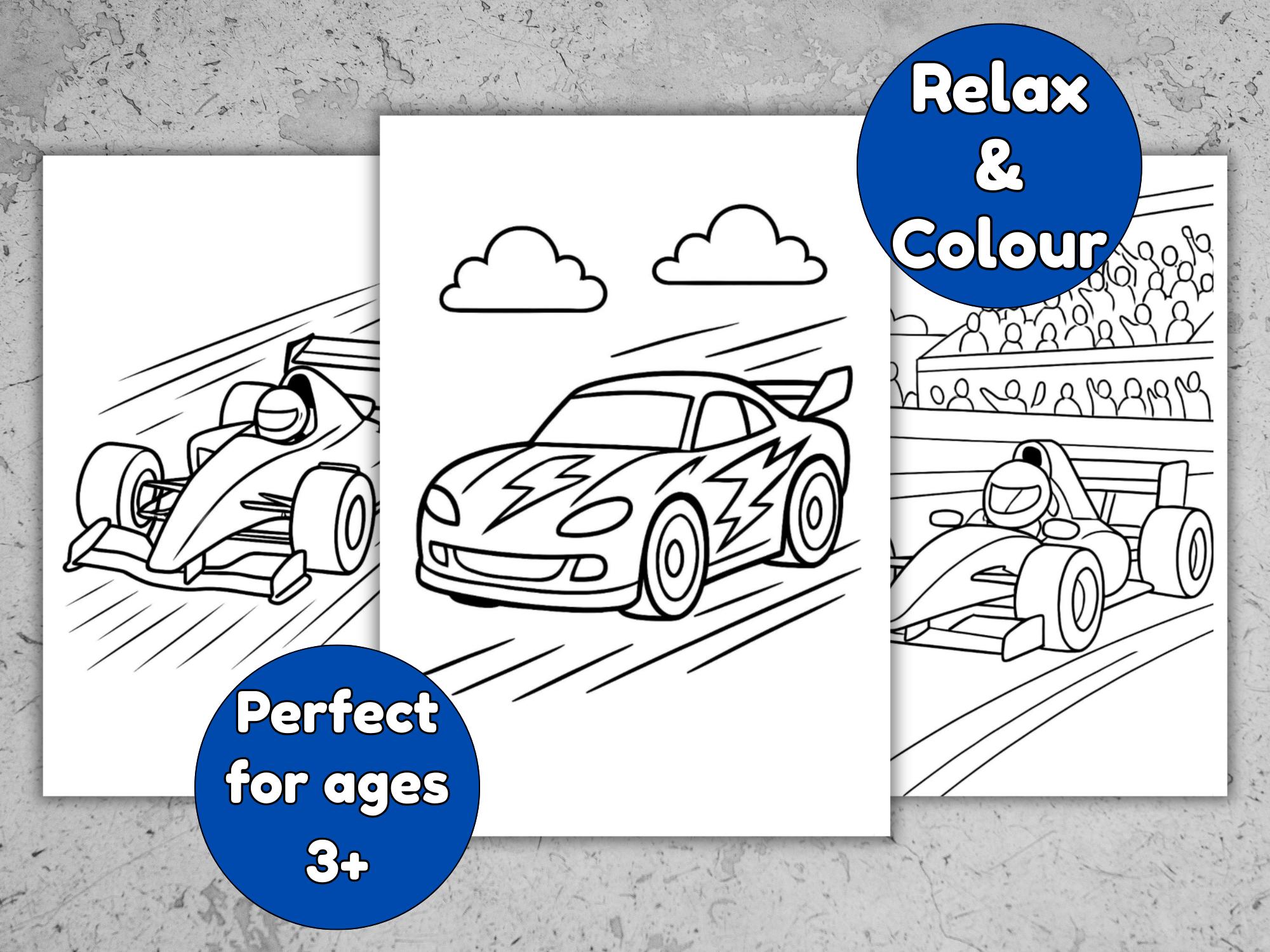 25 Race Car Coloring Pages for Kids | Cars & Racing Printable Activity ...