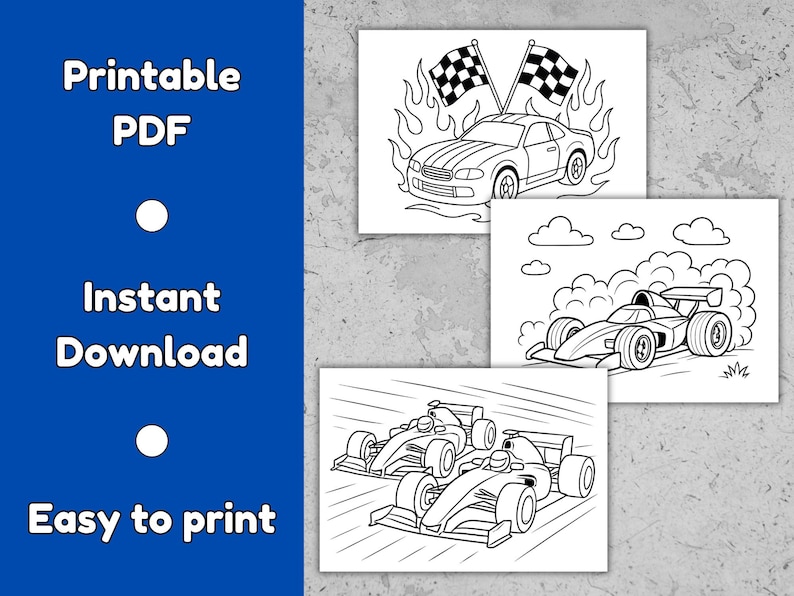 25 Race Car Coloring Pages for Kids | Cars & Racing Printable Activity ...