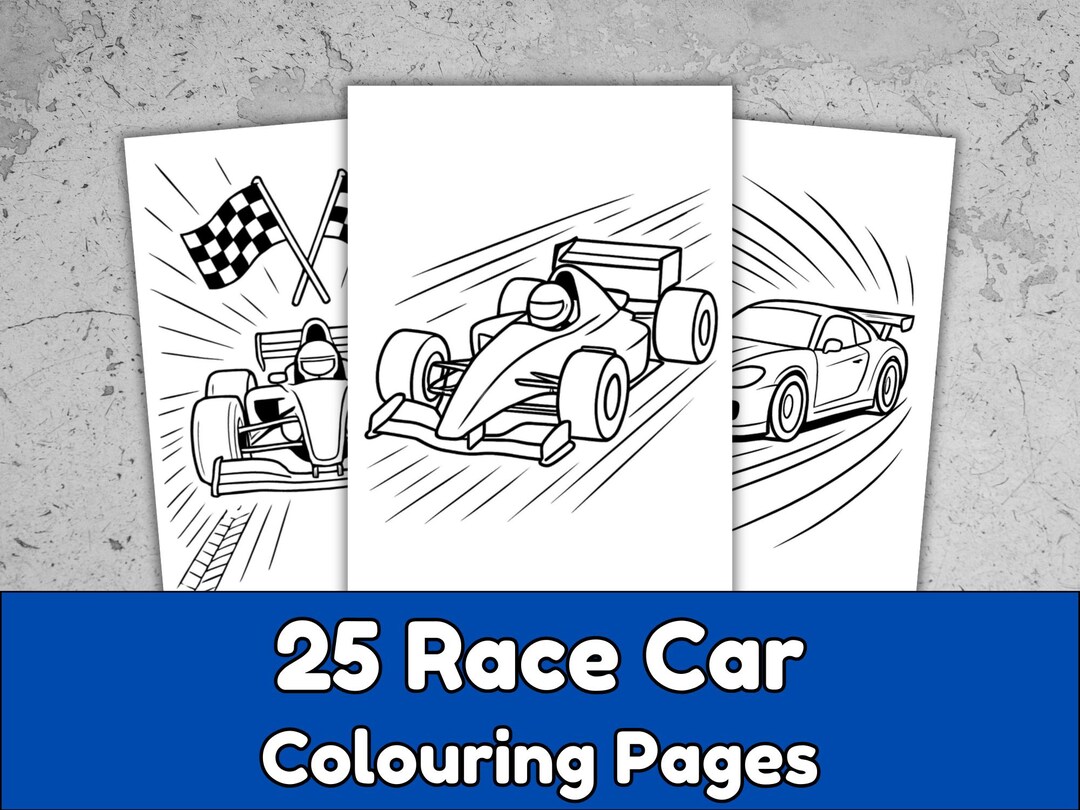 25 Race Car Coloring Pages for Kids | Cars & Racing Printable Activity ...