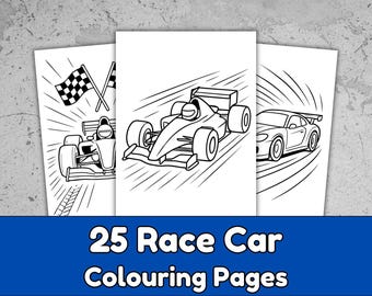 25 Race Car Coloring Pages for Kids | Cars & Racing Printable Activity