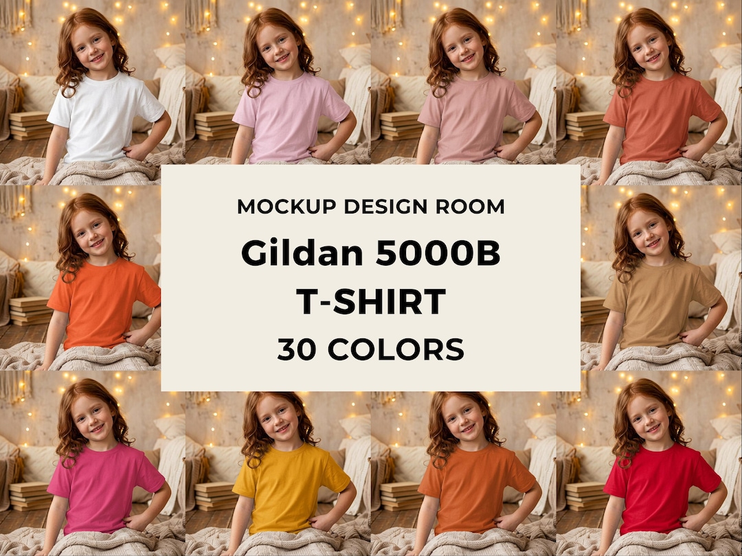 Gildan 5000B Mockup Bundle | Home Sweet Home | Cozy Girl Vibe | 30 ...
