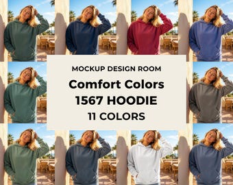 11x Comfort Colors 1567 Mockup | Letnia estetyka | Wysoka rozdzielczość PNG