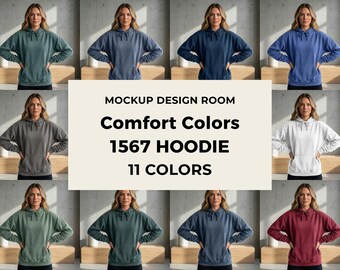 11x Zestaw makiet Comfort Colors 1567 | Nowoczesny styl życia | Pobieranie PNG