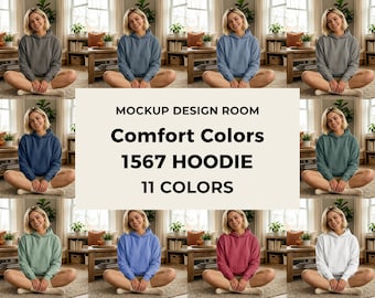 11x Zestaw makiet Comfort Colors 1567 | Styl życia w domu | Pobieranie PNG
