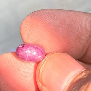 Natural Star Ruby Cabochon |10.3×7.10×6.5mm Certified Star Ruby Gemstone | Loose Ruby with Asterism | July Birthstone | Astrology Ruby Gem