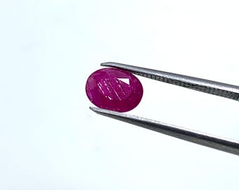 Tiefroter Rubin Edelstein | 1.00 Karat, zertifizierter lose Stein