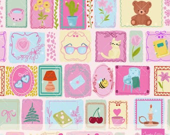 Leesgrage gezellige dag patroon - pastel leesachtergrond - digitaal papier - boekenliefhebber - commercieel gebruik