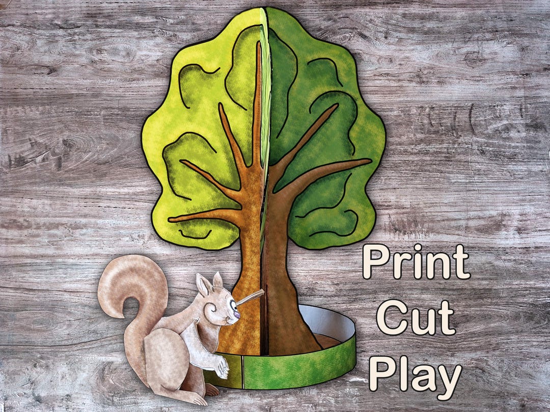 Seasonal Tree Kids Activity Printable Learning Through Play - Etsy