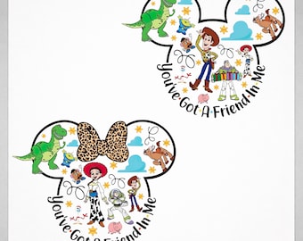 Toy Story Mickey PNG • Sublimation amusante • Clipart amis Disney Pixar • Téléchargement instantané