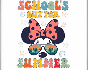 L'école est terminée pour l'été PNG • Vibes rétro Minnie Beach (téléchargement numérique)