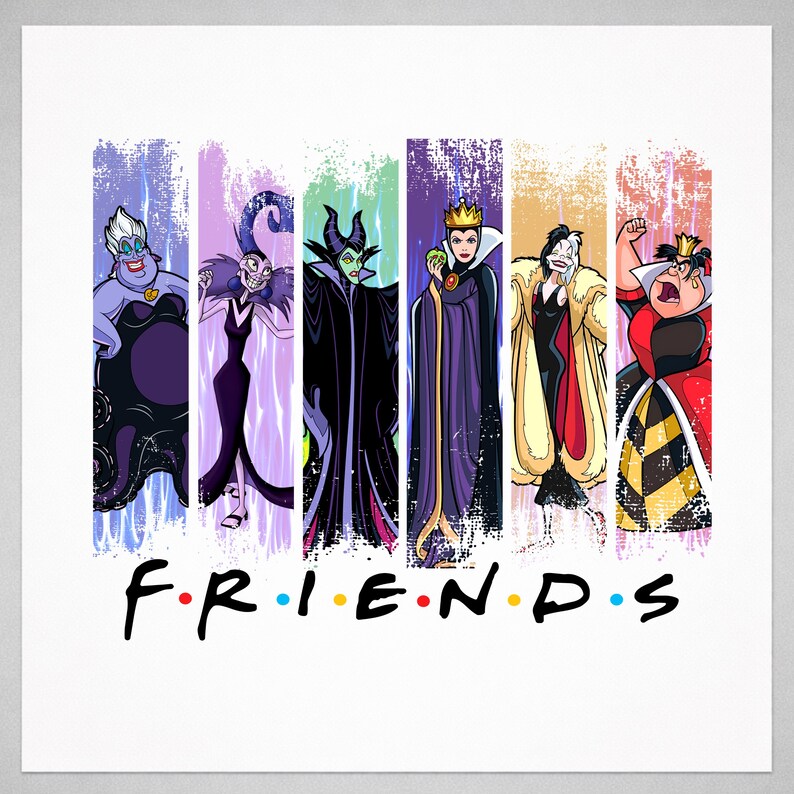 Villains Friends PNG Clipart • Ursula Maleficent Evil Queen Cruella Yzma (Digital Download) image 2