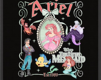 Princesse Ariel PNG • Sebastian Polochon Ursula Eric Sublimation • Téléchargement instantané • Clipart Disney La petite sirène
