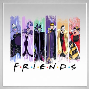 Villains Friends PNG Clipart • Ursula Maleficent Evil Queen Cruella Yzma (Digital Download) image 1