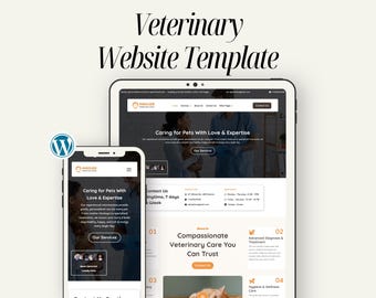 Veterinary Clinic WordPress Divi Template | Vet Website Theme for Animal Hospital & Pet Care