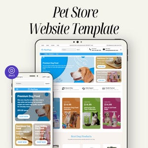 Pet Store WordPress Theme – Divi 5 Template for Dog Food, Accessories & Grooming