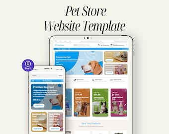 Pet Store WordPress Theme – Divi 5 Template for Dog Food, Accessories & Grooming