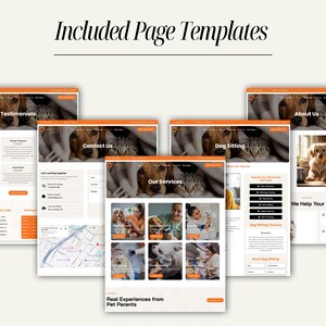 SEO-optimized pet care website template built with Divi. Fast-loading, mobile-friendly, and fully customizable. Includes pre-built pages for home, services, reviews, contact, and social link promotions. Designed to help pet care businesses attract local clients, showcase services professionally, and manage appointments efficiently through easy booking and inquiry forms.